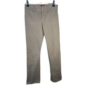 Juniors Dickies Basic Mid-Rise Bootleg Sturdy Tan Khaki Pants